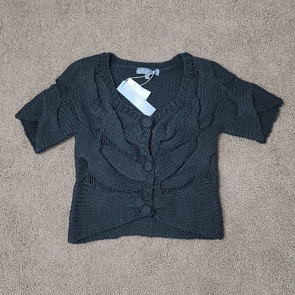 New MM Couture chunky knit cropped sweater Size Small - Picture 2 of 6